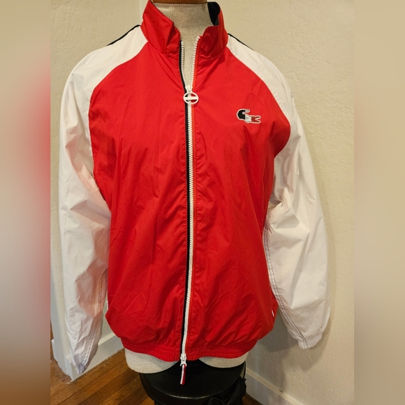 Lacoste Women's French Sporting Spirit Edition Water-Resistant Zip Jacket Size M - Picture 1 of 10